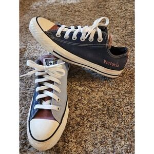 Custom Converse Chuck Taylor All Star Low Top Multicolor Women 7.5 Victoria